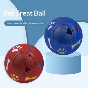 Köpekler için TPR Malzemeden Yapılmış, Eğitim ve Ödül Maması Verme Amaçlı, Dönen ve Sızdıran Oyuncak Top - Product Image 1