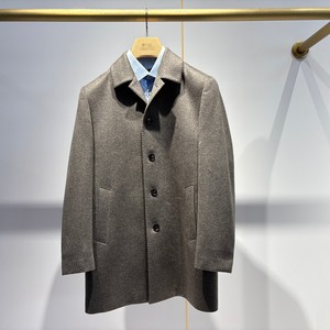 Chaqueta de Invierno de Cachemira Pura para Hombre, <span class=keywords><strong>Abrigo</strong></span> de Una Sola Pieza con Textura de Avena Premium, <span class=keywords><strong>Abrigo</strong></span> <span class=keywords><strong>Chesterfield</strong></span> Clásico Entallado - Product Image 1