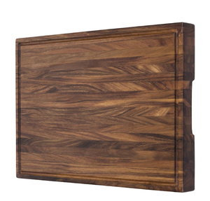 Planche à découper en bois d'acacia Grande planche à découper en bois <span class=keywords><strong>de</strong></span> noyer avec pieds antidérapants Poignées à rainure <span class=keywords><strong>de</strong></span> jus pour la cuisine - Product Image 1