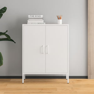 <span class=keywords><strong>Buffet</strong></span> moderne en métal avec 2 portes en acier Construction en fer pour la cuisine et le salon Meubles à usage domestique - Product Image 4