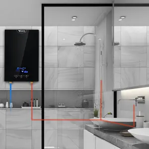 8500w RTS/OEM LED affichage contrôle tactile chauffe-eau électrique instantané pour salle de bain douche chaude instantanée