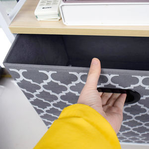 Table de Chevet <span class=keywords><strong>blanche</strong></span> <span class=keywords><strong>Commode</strong></span> Tour De Rangement-4 Tiroirs En <span class=keywords><strong>Osier</strong></span> Stockage Étagère-Bois De Paulownia Tables D'appoint/Tables D'extrémité - Product Image 5