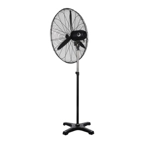 Ventilador Industrial de Piso de Alta Calidad de 20 Pulgadas, 3 Aspas de Aluminio, Varilla de Elevación, Pedestal Negro, Cable de Cobre, Plástico, Uso en Exteriores - Product Image 1