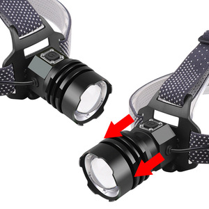 XHP160 Headlamp <b>Type</b> <b>C</b> Rechargeable Zoom LED High Brightness Long Range Fishing Light - Product Image 2