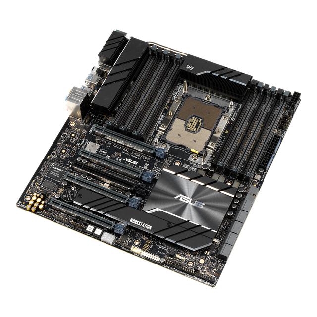 Pro WS C621-64L SAGE/10G ,Workstation Motherboard LGA3647, 1st/2nd Generation Xeon Scalable Processors