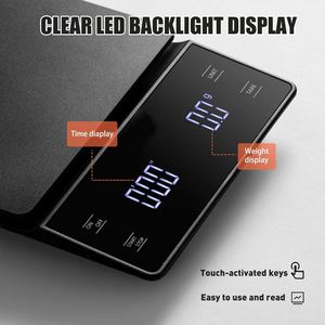 เครื่องชั่งครัวดิจิตอล LCD 3 กก. ความละเอียด 0.1 กรัม ใช้แบตเตอรี่ พร้อมฟังก์ชั่นจับเวลา วัดน้ำหนัก ตั้งเวลาได้ สำหรับทำขนมและกาแฟ ใช้ในครัวเรือน - Product Image 6
