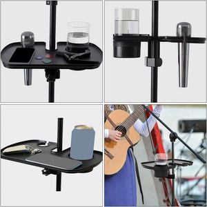 Microphone đứng khay âm thanh trực tiếp khay thẻ kẹp-on uống chủ nhựa Microphone chủ khay Có thể Rack đứng - Product Image 3