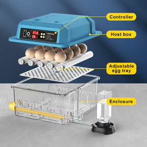 Incubadora de Huevos con Capacidad para 192 Huevos, Control de Temperatura y Humedad, Indicador de Días de Incubación, Volteo Automático de Huevos - Product Image 2