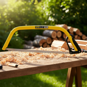 Sierra de arco Stanley de 610 mm (24 pulgadas) con marco ligero para cortar madera - Product Image 3