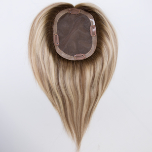 Adornos de cabello humano Remy europeo de alta calidad para adelgazar el cabello <span class=keywords><strong>Mila</strong></span> Balayage Color Crown Toppers para mujeres, para mujer - Product Image 3