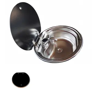 Motorhome Stainless Steel Sink Wash Basin Round Single Bowl