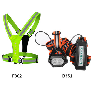 Reflective Safety <b>Light</b> With Led Running Strap Type C Rechargeable <b>Night</b> Running <b>Light</b> With Shoulder Strap F802 B351 - Product Image 1