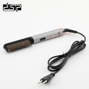 Peigne lisseur professionnel Dsp 11019 gris, outil de coiffage chauffant en céramique pour lisser et boucler - Product Image 2
