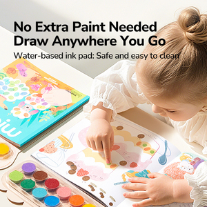 Kit de peinture au doigt créatif Mideer Secret Garden 3+ <span class=keywords><strong>Livre</strong></span> d'art des empreintes digitales pour le dessin précoce Prêt à peindre Jouet de dessin - Product Image 4