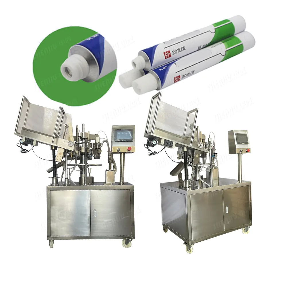 Grote Hand Gel Vulling Zegel Machine Auto Gelamineerd Aluminium Buis Vullen Afdichting Verpakkingsmachine Voor Cosmetische Pasete Of Crème