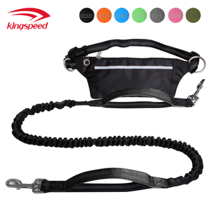 Tugas berat reflektif Dual empuk tahan air nilon seng logam campuran kantong pinggang untuk anjing berjalan Jogging berlari tali bebas genggam - Product Image 3