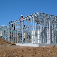 Villa en acier léger pour le développement de l'habitat en Éthiopie avec toit isolé thermiquement et conception économe en eau, moderne et durable