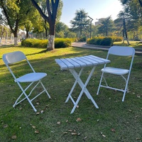 Großhandel Outdoor Picknick Esstische aus Kunststoff, quadratisch, klappbar, für Hochzeiten, Bankette, Garten, Harztische für Events und Partys