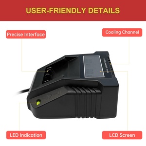 Caricabatterie di ricambio 1018K per <span class=keywords><strong>batteria</strong></span> agli ioni di litio <span class=keywords><strong>Bosch</strong></span> 14.4V 18V BAT609 BAT612 BAT618 BAT614 per trapano elettrico con schermo LED - Product Image 5