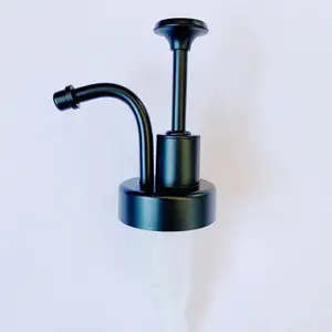 Pulverizador de bomba de líquido grueso de acero inoxidable Pulverizador de bomba de metal elegante para accesorios de barra de café
