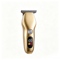 Tondeuse à barbe sans fil rechargeable pour homme, 103g, légère et compacte, affichage LED de la puissance, 3 peignes limiteurs, soins personnels – Offre Spéciale