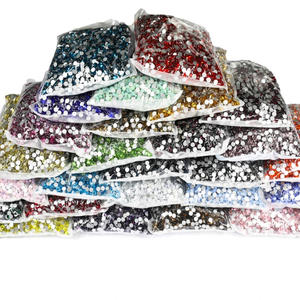 Transparente AB 100 Paquete Bruto a granel No Hotfix 3D Glass Rhinestone para Nail Art y Tumblers Flatback Style - Product Image 3
