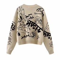 Pull Homme Personnalisé LOGO OEM & ODM en Jacquard, Chandail Homme Tricoté à Col Rond, Pull-overs Décontractés d'Hiver pour Homme