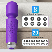 Direkt vom Hersteller: 20 Modi, 8 Geschwindigkeiten, Silikon-Vibrator, Wasserdicht, Leistungsstarkes Sexspielzeug zur Weiblichen Stimulation, AV-Stab für Frauenmassage