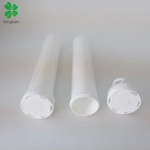 PP di plastica 50ml 60ml 70ml 80ml compresse effervescenti tubi di imballaggio con silice essiccante cap, vitamina tablet bottiglie contenitori