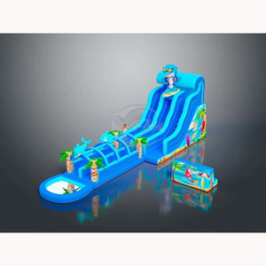 Kép nước Bouncer hồ bơi trượt cho ngoài trời PVC cho nhà trường khu dân cư nhanh chóng Lạm Phát trượt nước trả lại Combo cho thuê - Product Image 5