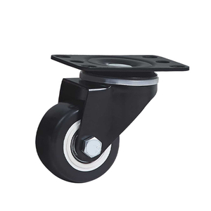 1,5 2 2,5 Zoll Ersatz schwarz Gummi Möbel gießer leichte Rolle mit Bremse - Product Image 4