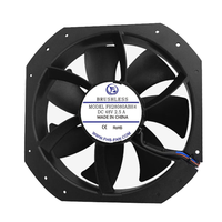 Ventilateurs axiaux de refroidissement DC 28080 28CM 12V 24V 48V 280x280x80mm en alliage d'aluminium à haut débit d'air (CFM) pour le refroidissement des groupes électrogènes