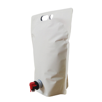 Pochettes souples gaufrées recyclables de 3L et 5L avec bec verseur pour l'emballage de boissons, jus, vin, eau minérale et café