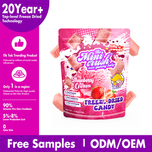 Factory Direct Freeze Dried Strawberry Ice Cream Fruity <strong>Candy</strong> Milk Flavor Wholesale <strong>Cube</strong> Pattern Sweets Ingredients <strong>Sugar</strong> - Product Image 4