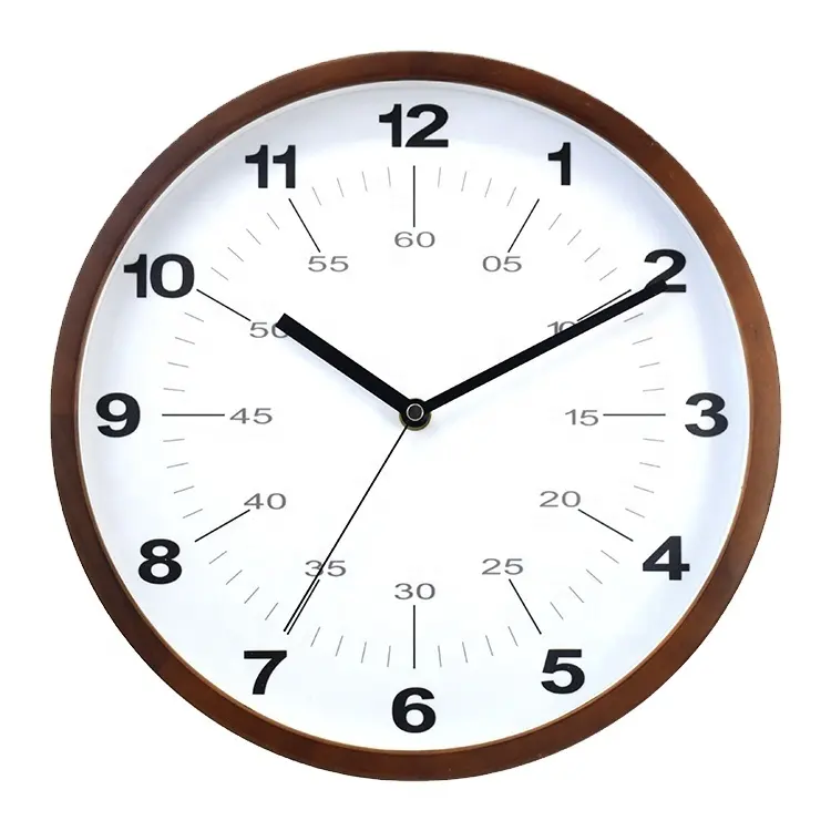 Handmade Beech Wood Wooden Decorative Wall Clock For Promotions Gifts