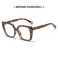 Nouvelles lunettes optiques unisexes simples à monture carrée avec protection anti-lumière bleue, motif géométrique en forme de diamant, verres colorés