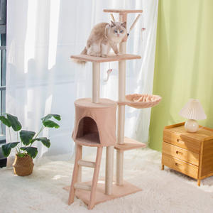 Árbol <span class=keywords><strong>Rascador</strong></span> de Lujo de Madera <span class=keywords><strong>para</strong></span> Gatos OEM Personalizado de Moda <span class=keywords><strong>con</strong></span> Rascadores de Felpa Torre Multifuncional <span class=keywords><strong>con</strong></span> Postes Rascadores <span class=keywords><strong>Casa</strong></span> <span class=keywords><strong>para</strong></span> Gatos - Product Image 5
