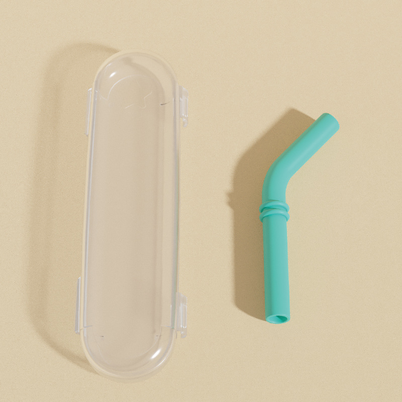Pailles vertes de 260 ml et 300 ml avec boîte de rangement