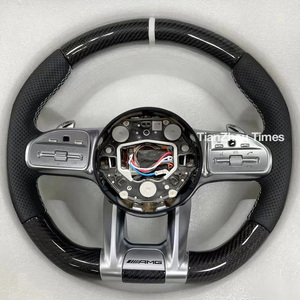 พวงมาลัยคาร์บอนไฟเบอร์ดัดแปลงสำหรับ <span class=keywords><strong>Mercedes</strong></span> <span class=keywords><strong>AMG</strong></span> GT CLS A E S C คลาส <span class=keywords><strong>C36</strong></span> G63 C43มล. SL W204 W213 W212 W205 W211 - Product Image 3