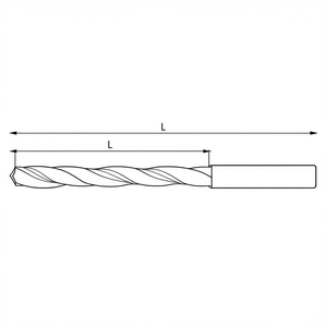 Fervi Helical Cylindrical <b>Drill</b> <b>Bit</b> 10mm Length L For Metal Drilling - Product Image 2
