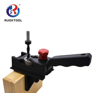 Localizador de perforación para carpintería, guía de perforación de madera, guía de perforación, Kit de brocas, <span class=keywords><strong>herramienta</strong></span> posicionadora de carpintería, 38 Uds. - Product Image 5
