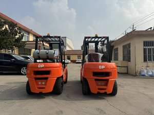 China produtor GP 5t Capacidade de carga duplo combustível gás/gasolina Empilhadeira com mastro de 2 estágios, altura do elevador 3m - Product Image 4