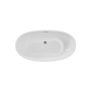 New Arrivals 58 Inch White Stand Alone Bath Tubs Solid Surface <strong>Used</strong> Freestanding <strong>Bathtubs</strong> for Sale - Product Image 5
