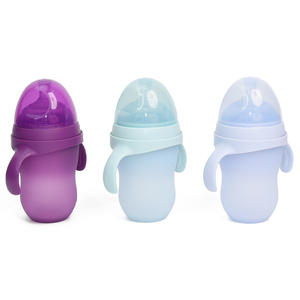 <span class=keywords><strong>Biberon</strong></span> d'<span class=keywords><strong>allaitement</strong></span> personnalisé de 250ml en argent nano à col large en silicone anti-colique pour bébé, matériau PPSU pour l'<span class=keywords><strong>allaitement</strong></span> - Product Image 2