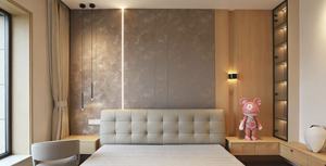 Panneaux muraux <span class=keywords><strong>de</strong></span> chevet <span class=keywords><strong>de</strong></span> chambre à coucher en placage <span class=keywords><strong>de</strong></span> bois <span class=keywords><strong>de</strong></span> luxe personnalisés <span class=keywords><strong>pour</strong></span> <span class=keywords><strong>tête</strong></span> <span class=keywords><strong>de</strong></span> <span class=keywords><strong>lit</strong></span>, résistants à l'humidité, <span class=keywords><strong>pour</strong></span> la <span class=keywords><strong>décoration</strong></span> <span class=keywords><strong>de</strong></span> salle <span class=keywords><strong>de</strong></span> bain et <span class=keywords><strong>de</strong></span> cuisine - Product Image 2