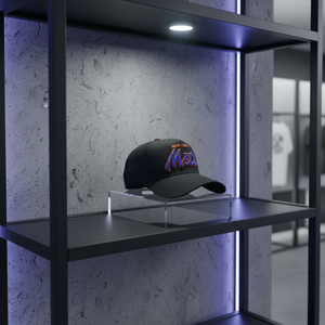 Gorra de Béisbol Personalizada con Logotipo Unisex de 5 Paneles, Mezcla de Lana, Ajustable, Dos Tonos, Estilo Western, Cierre a Presión, Color Negro y Marrón Oscuro, Gamuza - Product Image 4