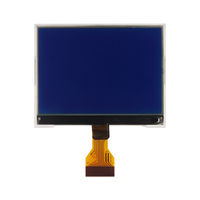 HUIJING Layar LCD Bingkai Putih COG 12864 Daya Rendah TN TFT Teknologi Kristal Dicetak Resolusi 128x64 2.7 Inci
