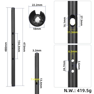 ท่อแฮนด์รถสกู๊ตเตอร์ Mi 6 Lite รุ่นดั้งเดิม 480L ก้านแฮนด์อะไหล่แท้ ท่อแฮนด์อะลูมิเนียมอัลลอยด์ - Product Image 2