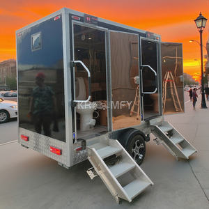 Remorque de toilettes accessible aux personnes handicapées 2025, salle de bain portable extérieure, remorque de douche - Product Image 6