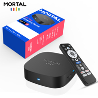 Precio de Fábrica al por Mayor, Mortal T1+ Quad Core Android 16.0 4K Wifi6 2GB 8GB Smart TV Box para Reproductor Multimedia en Streaming RK3518